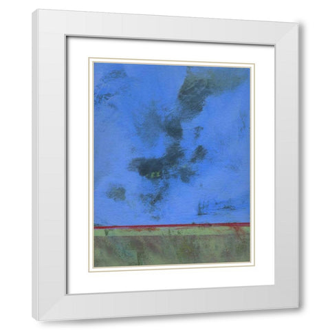 Twilight Over Red Marsh White Modern Wood Framed Art Print with Double Matting by Bailey, Paul