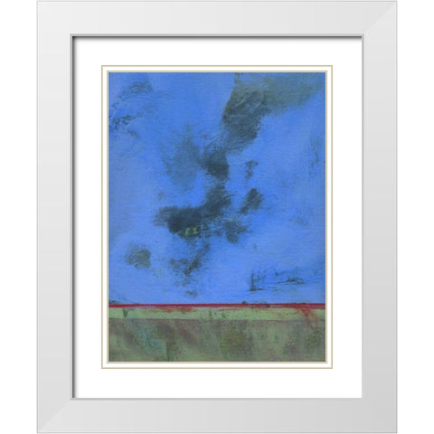 Twilight Over Red Marsh White Modern Wood Framed Art Print with Double Matting by Bailey, Paul