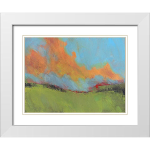 Last of Light White Modern Wood Framed Art Print with Double Matting by Bailey, Paul