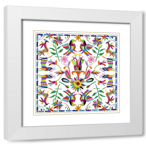 Hallucination I White Modern Wood Framed Art Print with Double Matting by Wang, Melissa