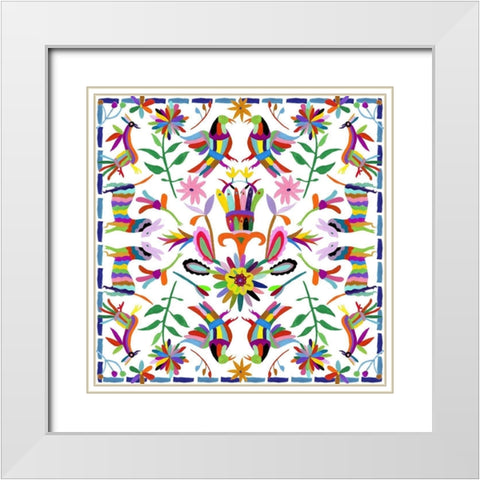 Hallucination I White Modern Wood Framed Art Print with Double Matting by Wang, Melissa