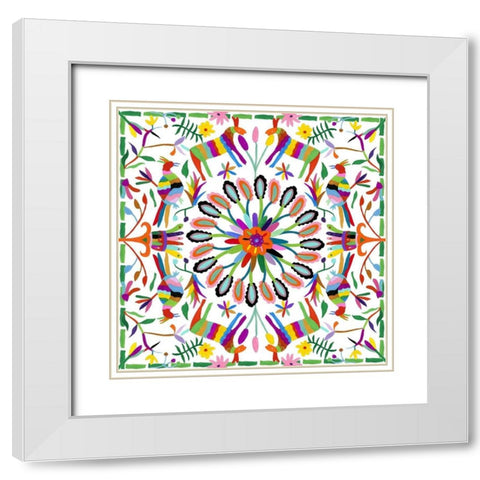 Hallucination II White Modern Wood Framed Art Print with Double Matting by Wang, Melissa