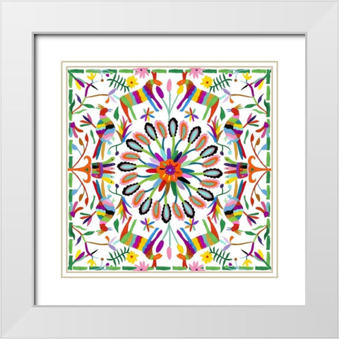 Hallucination II White Modern Wood Framed Art Print with Double Matting by Wang, Melissa