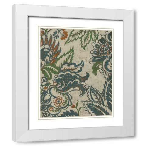 Wood Vine I White Modern Wood Framed Art Print with Double Matting by Zarris, Chariklia