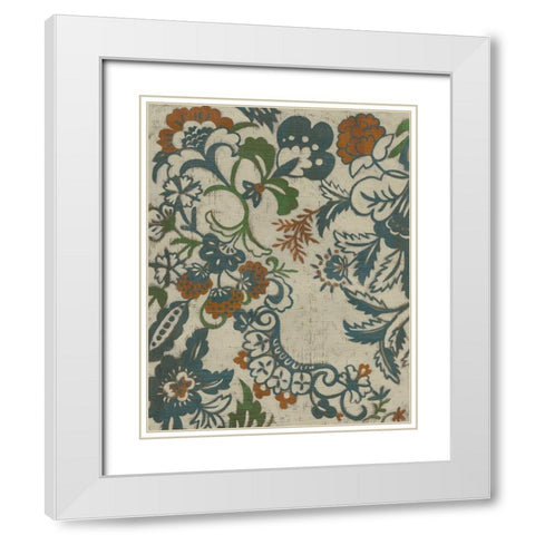 Wood Vine II White Modern Wood Framed Art Print with Double Matting by Zarris, Chariklia