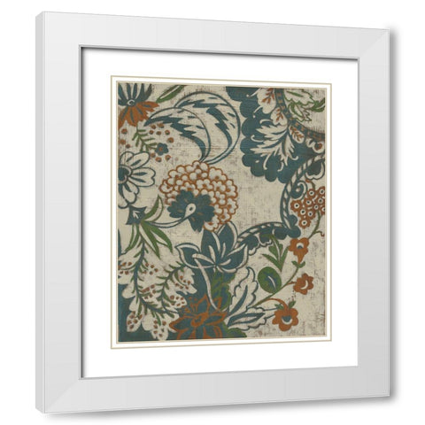 Wood Vine III White Modern Wood Framed Art Print with Double Matting by Zarris, Chariklia