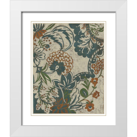 Wood Vine III White Modern Wood Framed Art Print with Double Matting by Zarris, Chariklia