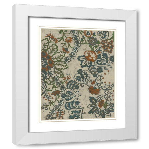 Wood Vine IV White Modern Wood Framed Art Print with Double Matting by Zarris, Chariklia