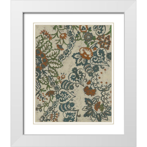 Wood Vine IV White Modern Wood Framed Art Print with Double Matting by Zarris, Chariklia