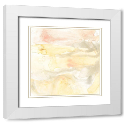 Mesa Sunrise I White Modern Wood Framed Art Print with Double Matting by Vess, June Erica