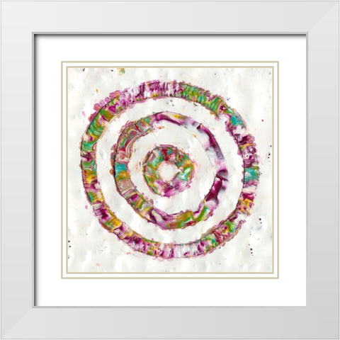 Smoke Rings I White Modern Wood Framed Art Print with Double Matting by Ludwig, Alicia