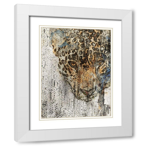 Chita White Modern Wood Framed Art Print with Double Matting by Orlov, Irena