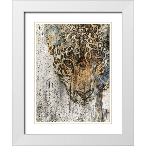 Chita White Modern Wood Framed Art Print with Double Matting by Orlov, Irena