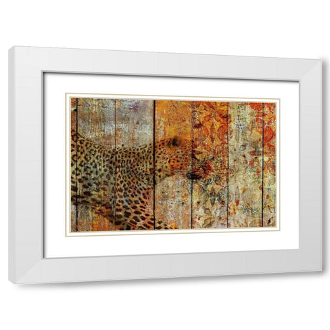 Runner White Modern Wood Framed Art Print with Double Matting by Orlov, Irena