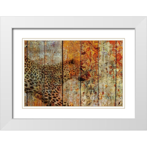 Runner White Modern Wood Framed Art Print with Double Matting by Orlov, Irena