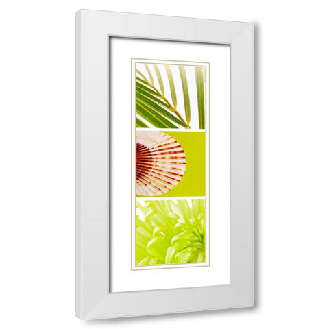 Facets of Spring I White Modern Wood Framed Art Print with Double Matting by Orlov, Irena