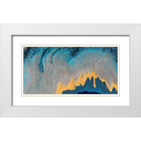 Kahuna White Modern Wood Framed Art Print with Double Matting by Ludwig, Alicia