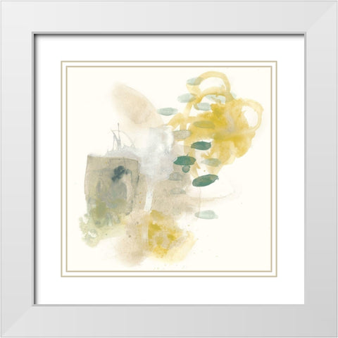 Apex Formula IV White Modern Wood Framed Art Print with Double Matting by Vess, June Erica