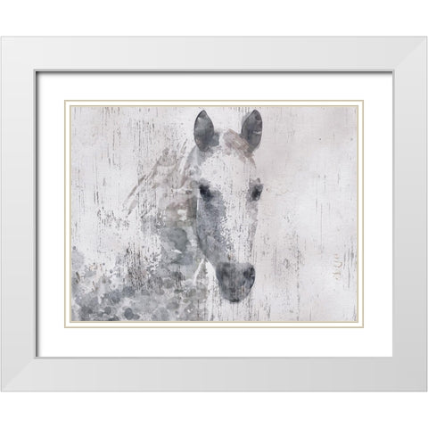 Dapple Horse I White Modern Wood Framed Art Print with Double Matting by Orlov, Irena