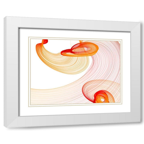 Touching Light IV White Modern Wood Framed Art Print with Double Matting by Orlov, Irena