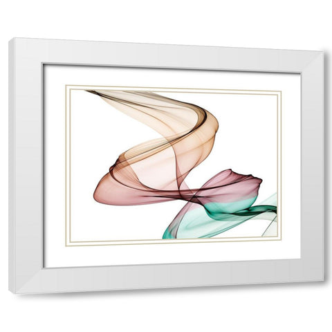 Invisible World III White Modern Wood Framed Art Print with Double Matting by Orlov, Irena