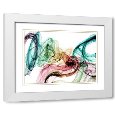 Invisible World IV White Modern Wood Framed Art Print with Double Matting by Orlov, Irena