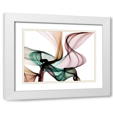 Invisible World VIII White Modern Wood Framed Art Print with Double Matting by Orlov, Irena