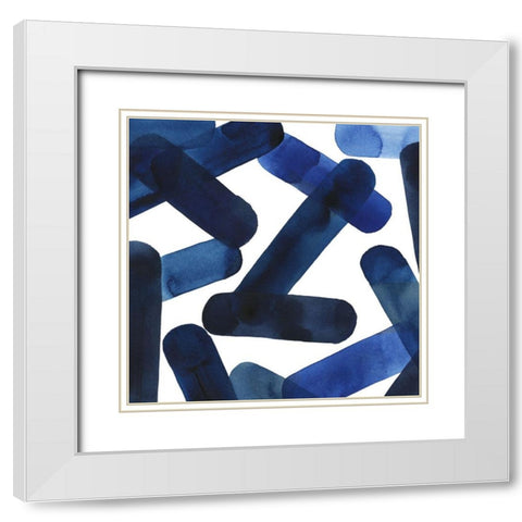Barrel Deep I White Modern Wood Framed Art Print with Double Matting by Popp, Grace