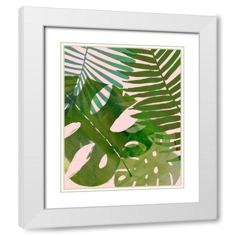 Tropical Tangle II White Modern Wood Framed Art Print with Double Matting by Borges, Victoria