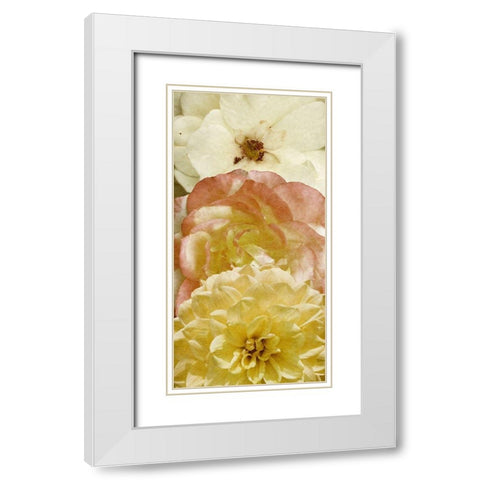 Beautiful Triad II White Modern Wood Framed Art Print with Double Matting by Saunders, Alonzo