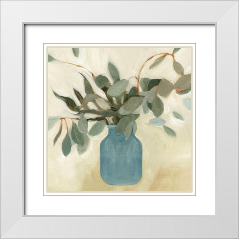 Neutral Arrangement II White Modern Wood Framed Art Print with Double Matting by Scarvey, Emma