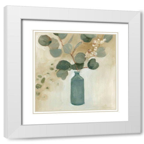 Neutral Arrangement III White Modern Wood Framed Art Print with Double Matting by Scarvey, Emma