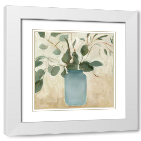 Neutral Arrangement IV White Modern Wood Framed Art Print with Double Matting by Scarvey, Emma