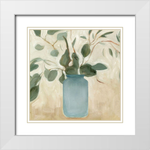 Neutral Arrangement IV White Modern Wood Framed Art Print with Double Matting by Scarvey, Emma