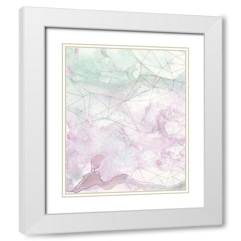 Centauri I White Modern Wood Framed Art Print with Double Matting by Stramel, Renee W.