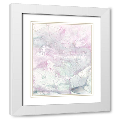 Centauri II White Modern Wood Framed Art Print with Double Matting by Stramel, Renee W.