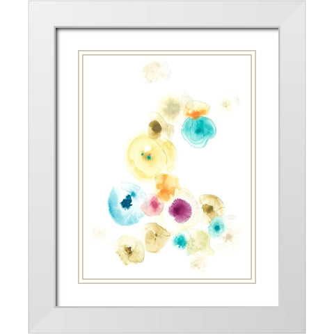 Petri III White Modern Wood Framed Art Print with Double Matting by Vess, June Erica