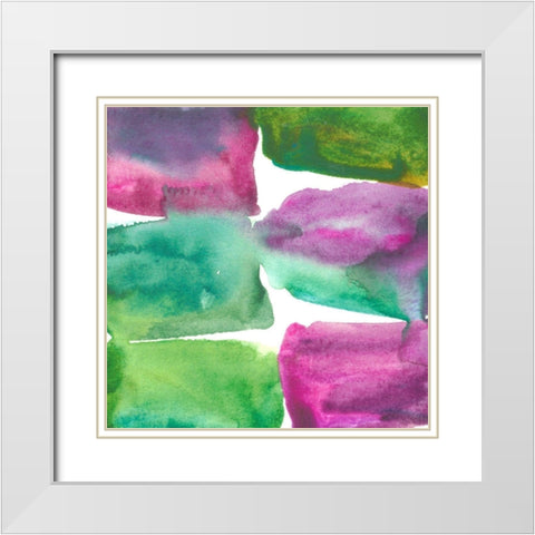 Tectonic I White Modern Wood Framed Art Print with Double Matting by Zarris, Chariklia