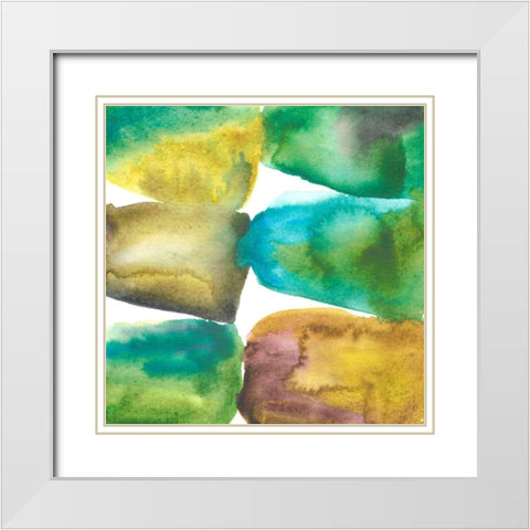 Tectonic IV White Modern Wood Framed Art Print with Double Matting by Zarris, Chariklia