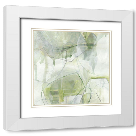 Terra Forma II White Modern Wood Framed Art Print with Double Matting by Vess, June Erica