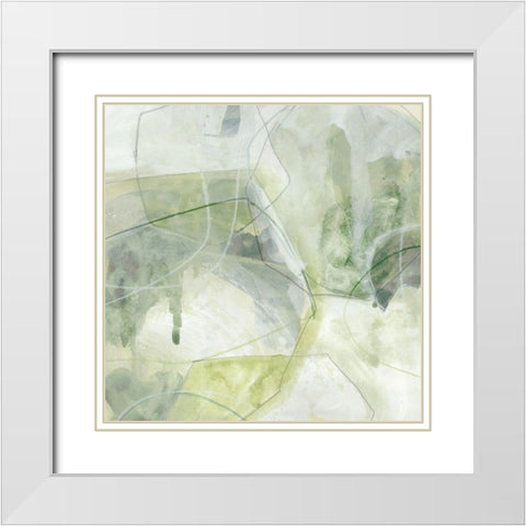 Terra Forma III White Modern Wood Framed Art Print with Double Matting by Vess, June Erica