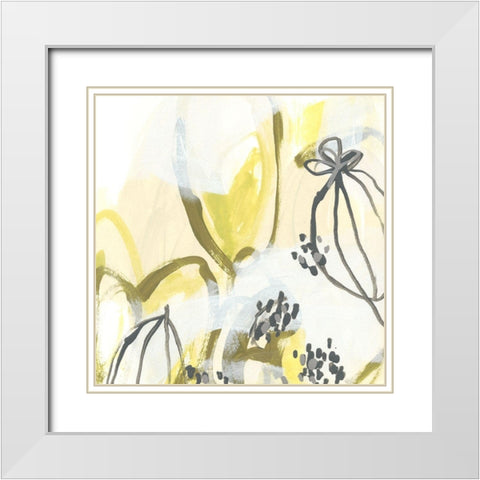 Podular II White Modern Wood Framed Art Print with Double Matting by Vess, June Erica