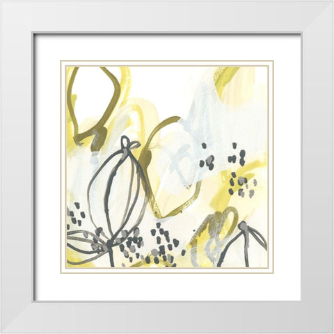 Podular IV White Modern Wood Framed Art Print with Double Matting by Vess, June Erica