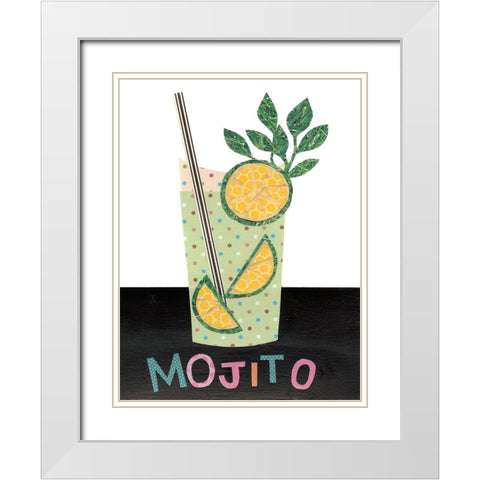 Mix Me a Drink I White Modern Wood Framed Art Print with Double Matting by Moore, Regina