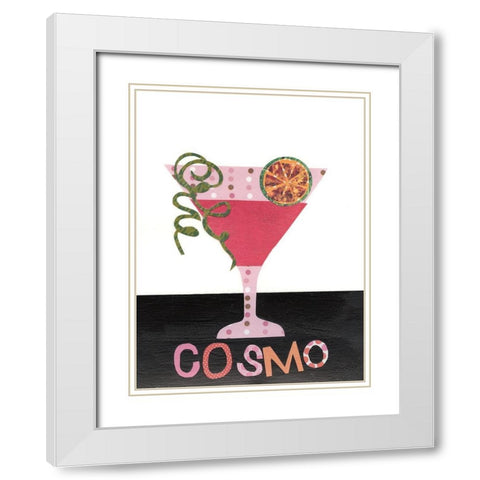 Mix Me a Drink III White Modern Wood Framed Art Print with Double Matting by Moore, Regina
