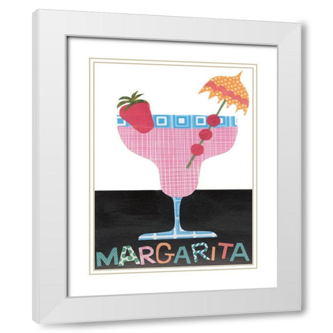Mix Me a Drink IV White Modern Wood Framed Art Print with Double Matting by Moore, Regina