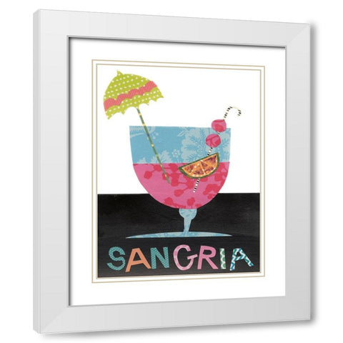 Mix Me a Drink V White Modern Wood Framed Art Print with Double Matting by Moore, Regina