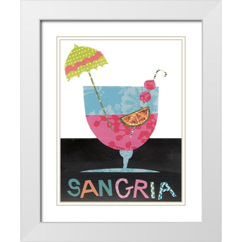 Mix Me a Drink V White Modern Wood Framed Art Print with Double Matting by Moore, Regina