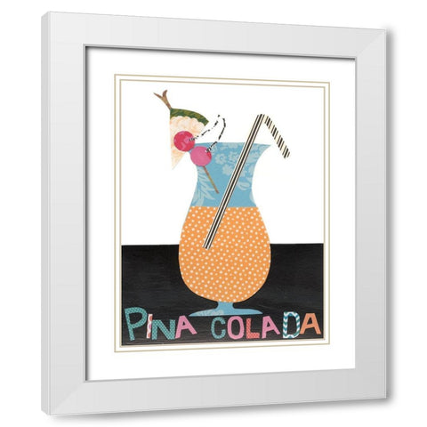 Mix Me a Drink VI White Modern Wood Framed Art Print with Double Matting by Moore, Regina