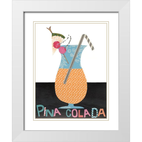 Mix Me a Drink VI White Modern Wood Framed Art Print with Double Matting by Moore, Regina